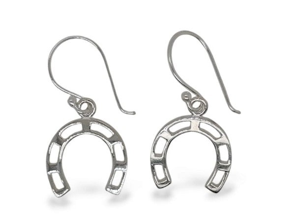 EARRINGS S/S DROP HORSESHOE