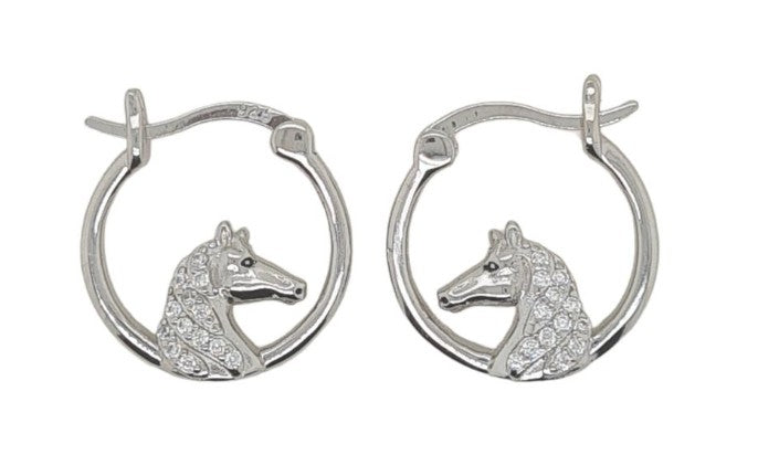 HOOPS S/S &amp; CZ HORSE