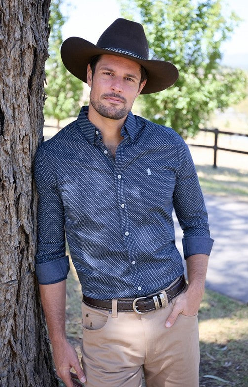 MENS DAVID TAILORED LS SHIRT