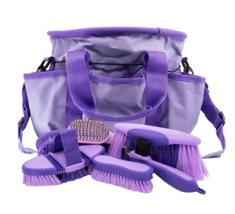 Eurohunter Soft Touch Grooming Bag (Inc 6 Brushes)