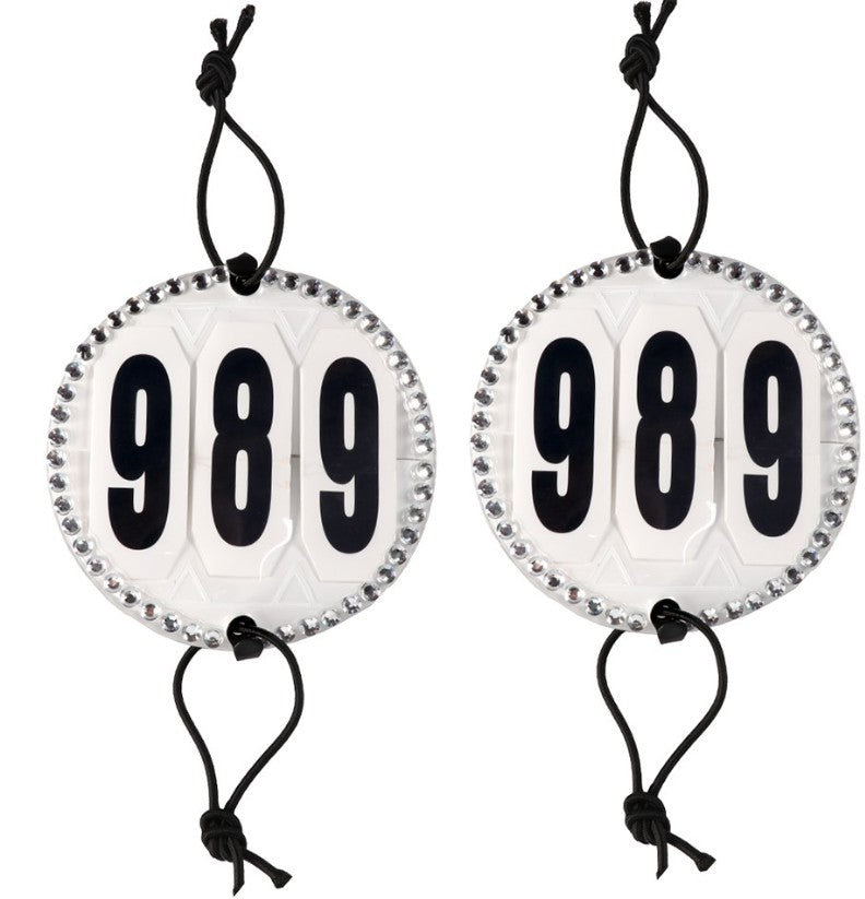 Crystal Number Holder Elastic Band