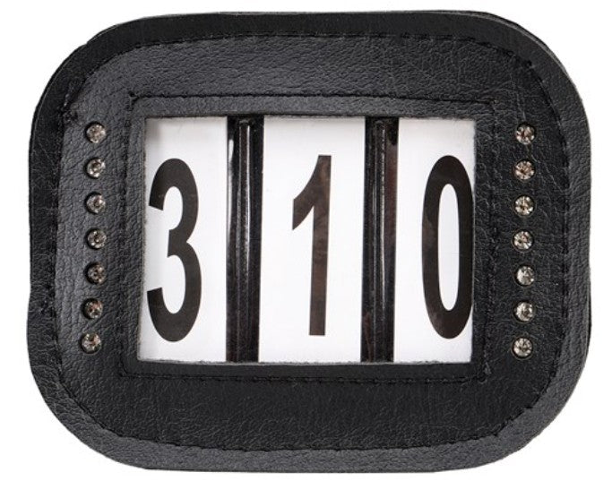 Leather Bridle Number Holder