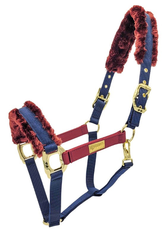 Halter Fleece Navy/Burg