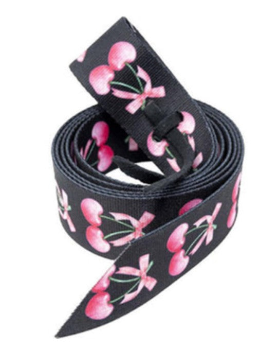 Ezy Ride Latigo Pattern Nylon Nearside Bows and Cherries