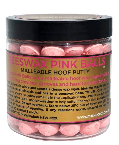 Beeswax Pink Balls - Frog &amp; Hoof Crevice Wax