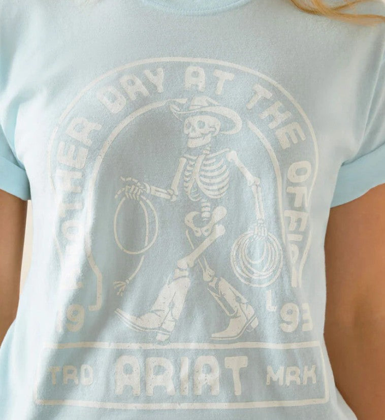 Ariat Womens Another Day Tee Vintage Lagoon
