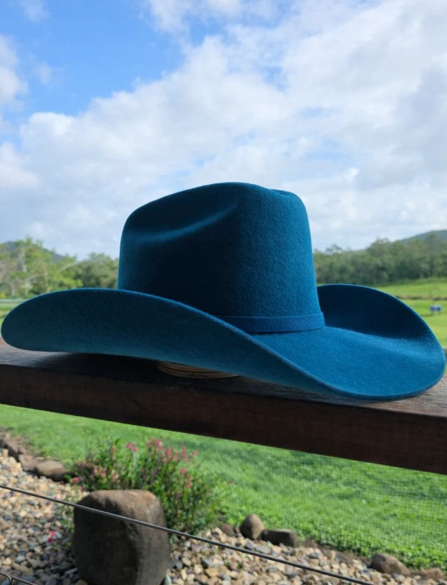 Desert Crown Felt Hat - Peacock
