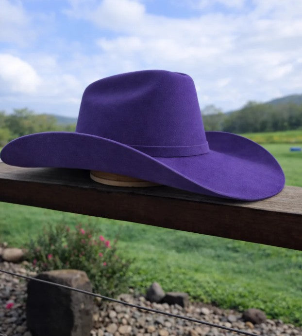 Desert Crown Felt Hat - Purple