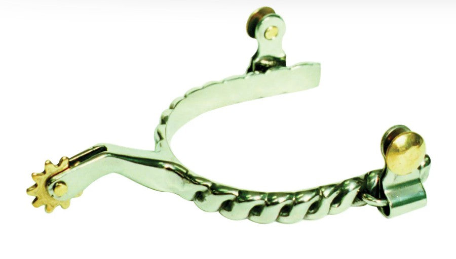 Eureka Mens Twisted Band Western Spurs