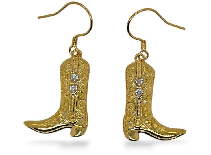 Earrings S/S & YG Cowboy Boots