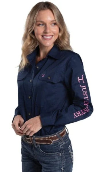 JC WMS BROOKE WORKSHIRT EMBROIDERED WORKSHIRT