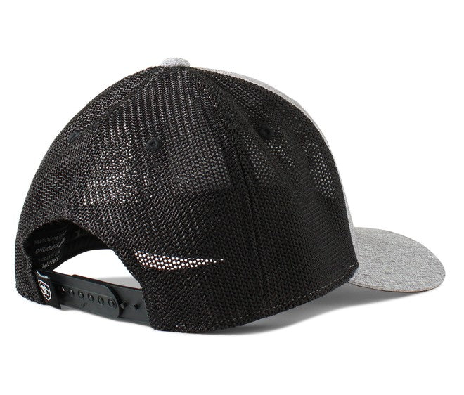 Ariat Mens Flexfit 110 CAP Snap Back Longhorn Grey