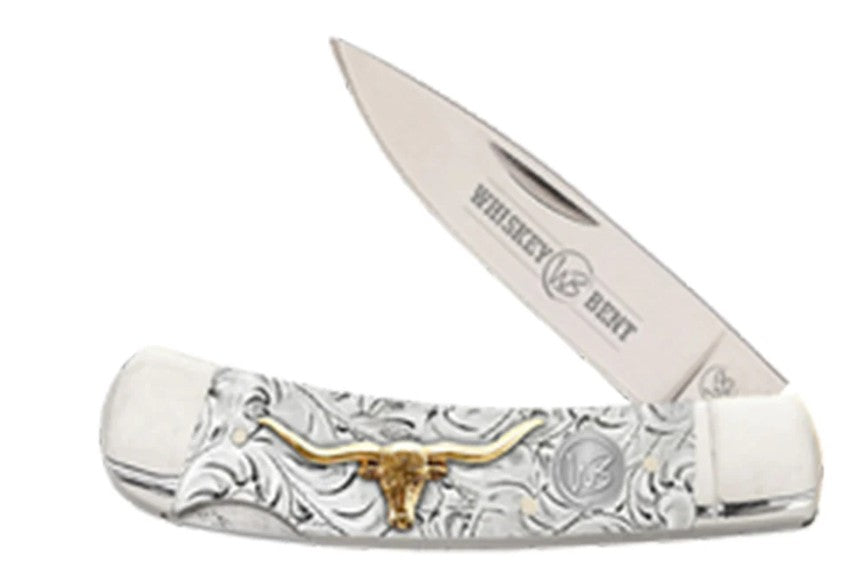 Whiskey Bent Trapper Pocket Knife Single Locking Blade - Toro