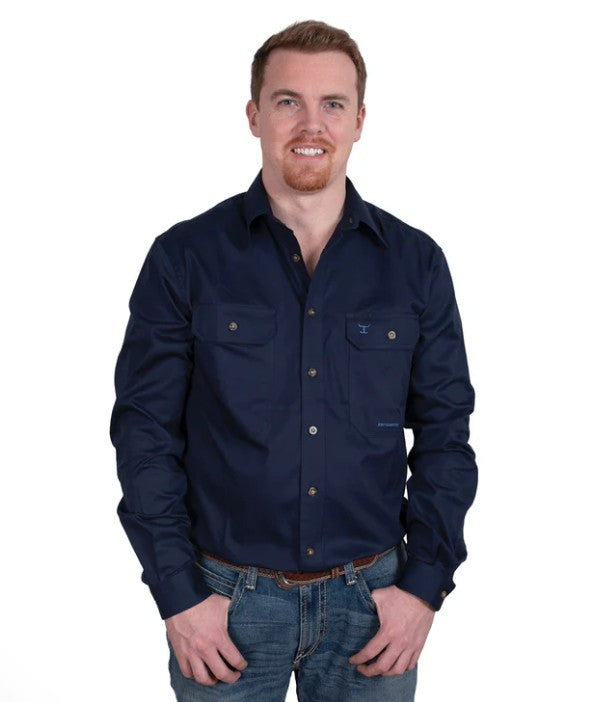 JC Mens Evan Workshirt Navy.