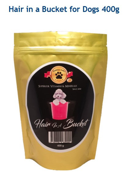 Hair in a Bucket for Dogs