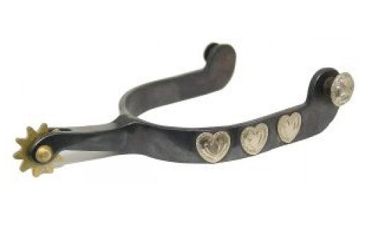 Heart Spur Ger/Silver Trim Black