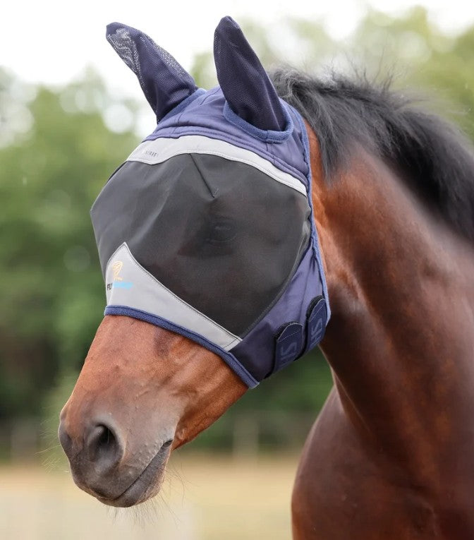 Shires FlyGuard Pro Fine Mesh Fly Mask with Ears