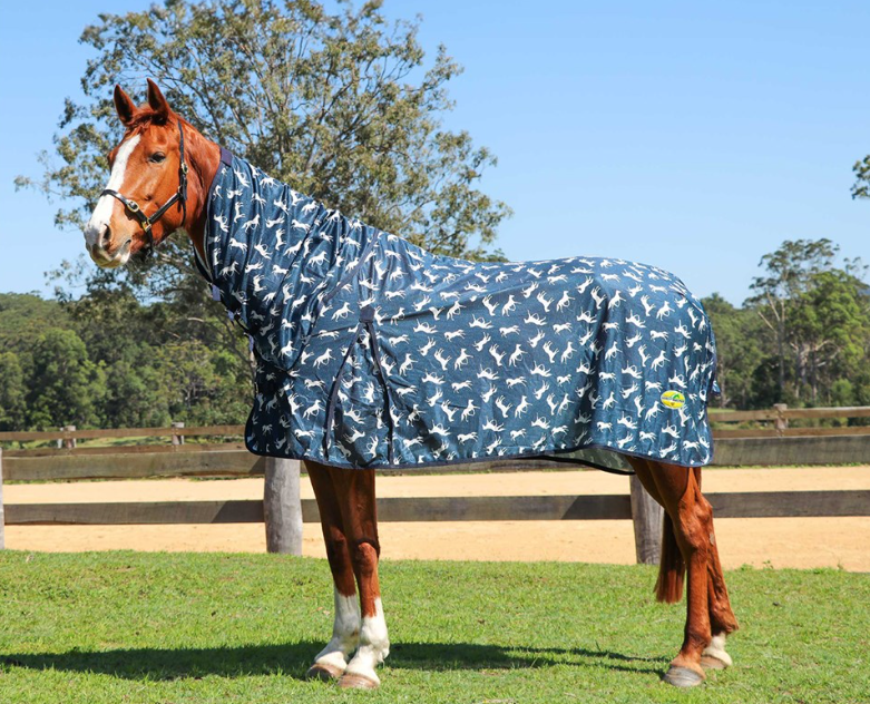 Fly Mesh Horse Print Combo