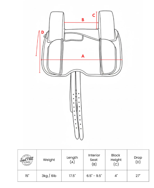 Syd Hill Shepherd Support Saddle Syn