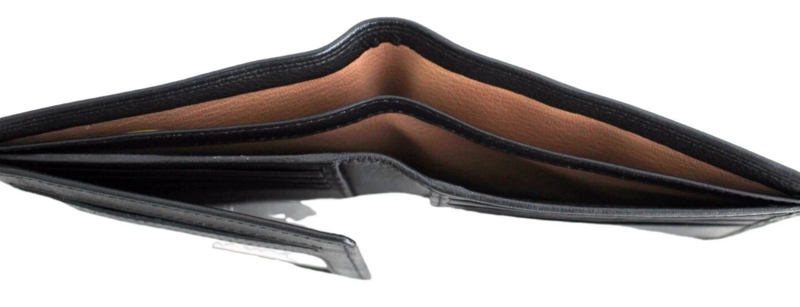 RFID Security Lined Leather Wallet Quality Full Grain Cow Hide Leather.