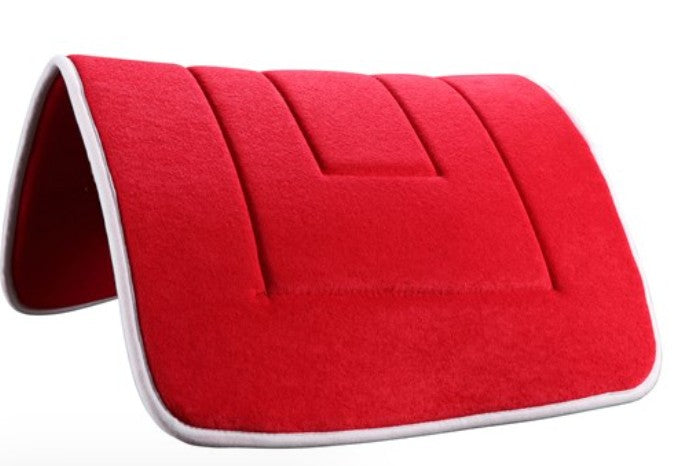 Terry Towel Saddle Pad w/White Binding
