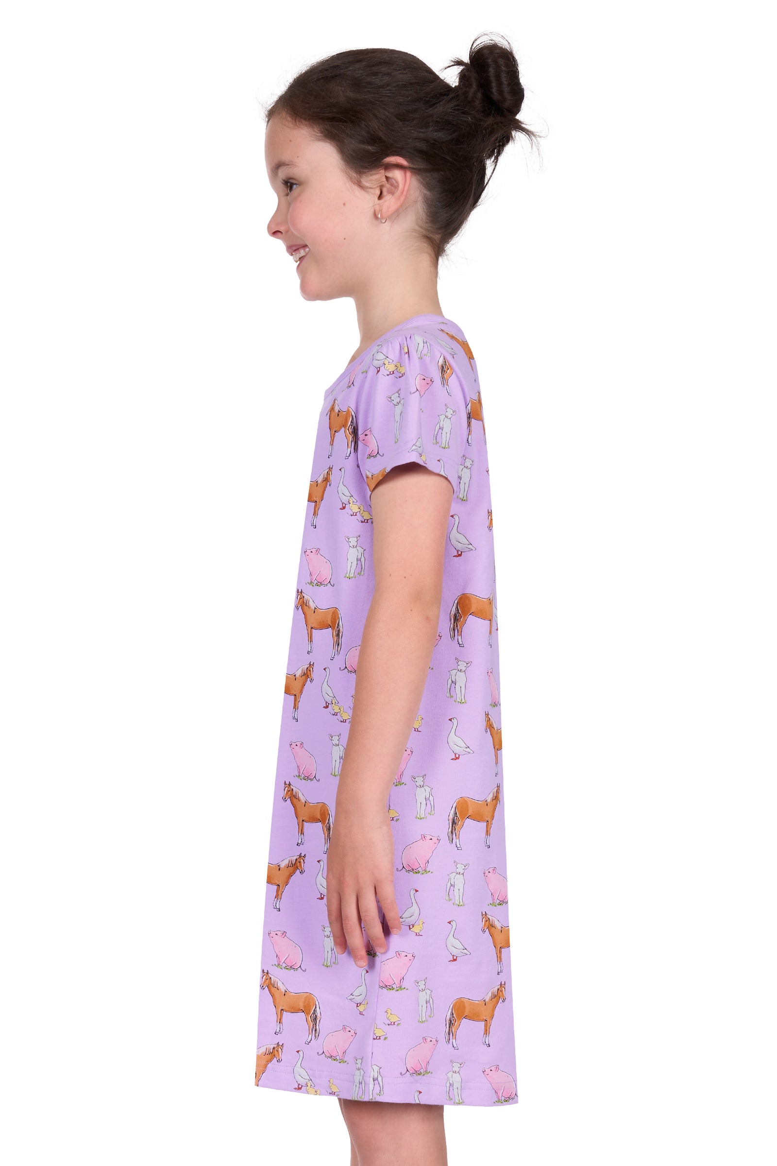 GIRLS FARM FRIENDS NIGHTIE