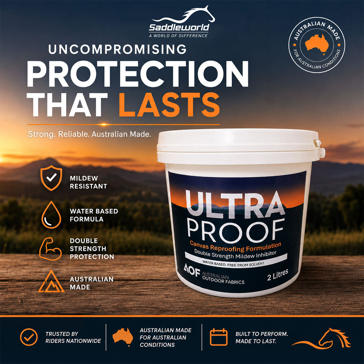 Ultraproof Canvas Rug & Drizabone Reproofing