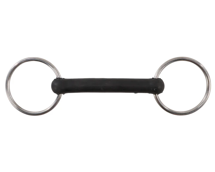 Flexible Rubber Snaffle Bit